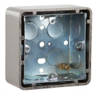 RGL Electronics EXTR02 Standard Metal Back Box With Aluminium Finish Surround